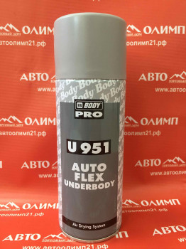 951 Black Антикоррозийное покрытие BODY AUTOFLEX (Черный) 0,4л аэрозоль фото в интернет-магазине АвтоОлимп