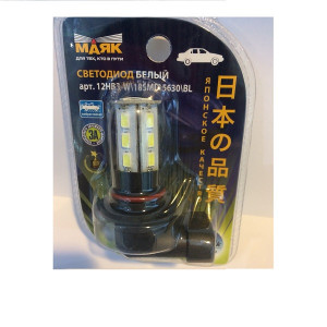 Лампа Маяк диодная НB3 (9005) 18SMD (5630) WHITE (блистер) фото в интернет-магазине АвтоОлимп