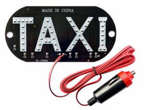 светодиодная подсветка TAXI со штекером в прикуриватель, цвет белый DP-159 фото в интернет-магазине АвтоОлимп