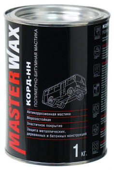 Мастика полимерно-битумная КОРД-НН ж/б (1,0кг) фото в интернет-магазине АвтоОлимп