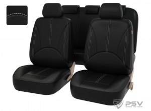 Чехол "PSV" Imperial NEXT (Черный/отстрочка белая) L экокожа фото в интернет-магазине АвтоОлимп