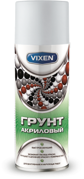 Грунт универсальный акриловый, белый, аэрозоль 520 мл VIXEN фото в интернет-магазине АвтоОлимп