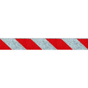 "Отражатель - зебра" (4,3х34 см) кубики серебро фото в интернет-магазине АвтоОлимп