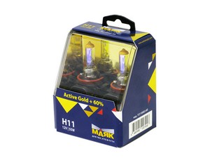 Н11 12V 55W PGJ19-2 Active Gold +60 "Маяк" лампа автомобильная фото в интернет-магазине АвтоОлимп