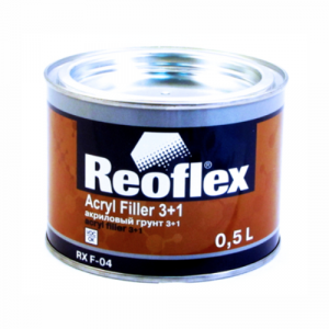 Акриловый грунт 3+1 (0,5л) БЕЛЫЙ Reoflex(без отвердителя) фото в интернет-магазине АвтоОлимп