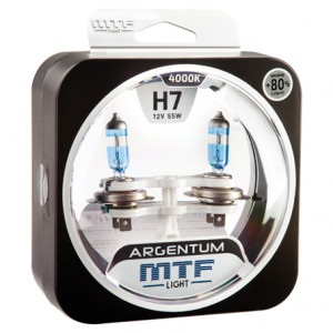 Набор ламп Н7 12v 55w Argentum +80% фото в интернет-магазине АвтоОлимп
