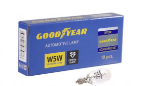 Лампа накаливания автомобильная Goodyear W5W 12V 5W W2.1x9.5d (коробка: 10шт.) фото в интернет-магазине АвтоОлимп