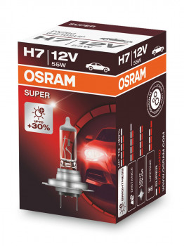 OSRAM Автолампа Н7 (55) PX26d+30%SUPER 12V O-64210SUP фото в интернет-магазине АвтоОлимп
