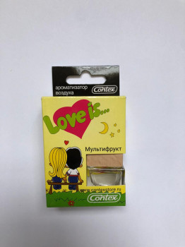 Ароматизатор деревянная бутылка LOVE YOU Мультифрукт фото в интернет-магазине АвтоОлимп