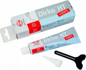 Герметик DIRKO 70ml Серый +315градус /12 фото в интернет-магазине АвтоОлимп