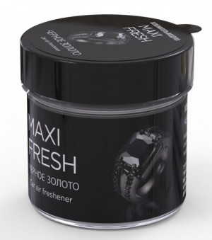 CMF-105 "ЧЕРНОЕ ЗОЛОТО" Ароматизатор воздуха MAXIFRESH Банка 100 гр фото в интернет-магазине АвтоОлимп