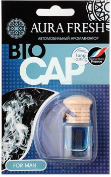 Аром-р подвесной AURA FRESH BIO CAP For Man с ДЕРЕВ.КРЫШКОЙ фото в интернет-магазине АвтоОлимп