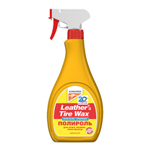 Полироль Супер блеск (кож.,рез.,пласт.) Leather & Tire Wax Super Gloss, 500мл фото в интернет-магазине АвтоОлимп