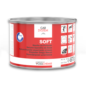 Шпатлевка 2К полиэфирная "Soft" бежевая 0,9 кг / 6 Карсистем фото в интернет-магазине АвтоОлимп