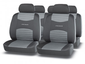 Чехол CARBON, т.сер./св.сер, полиэстер+сетка, SPS AIRBAG, 5мм поролон,6молний,11предм фото в интернет-магазине АвтоОлимп