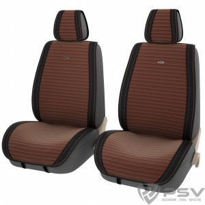 Накидки PSV Bliss 2 FRONT (Черно-Коричневый), 2 шт.   462/479 фото в интернет-магазине АвтоОлимп