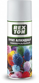 Грунт универсальный алкидный белый, аэрозоль 520 мл REXTON фото в интернет-магазине АвтоОлимп