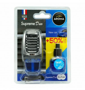 Aroma Car Supreme Duo (New Car) блок 10 шт СО СМЕННЫМ фото в интернет-магазине АвтоОлимп