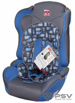 Автокресло детское 9-36кг LITTLE CAR Comfort совы-синий фото в интернет-магазине АвтоОлимп