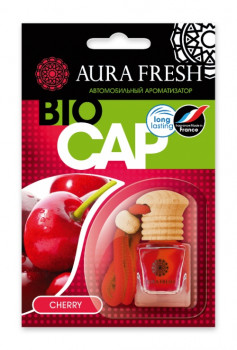 Аром-р подвесной AURA FRESH BIO CAP Cherry с ДЕРЕВ.КРЫШКОЙ фото в интернет-магазине АвтоОлимп