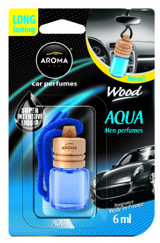Деревянный освежитель Aroma Car Wood  (Aqua) фото в интернет-магазине АвтоОлимп