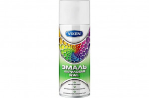 Эмаль акриловая RAL, сигнальный белый матовый (RAL 9003) VIXEN фото в интернет-магазине АвтоОлимп