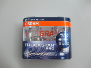 Автолампа H4 (75/70) P43t-38 +100% TRUCKSTAR PRO (евробокс, 2шт) 24V OSRAM фото в интернет-магазине АвтоОлимп