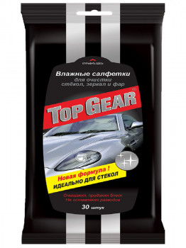 Top Gear (30шт.)влажные салфетки для стекол зеркал и фар фото в интернет-магазине АвтоОлимп