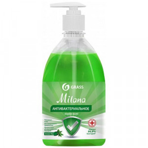 Жидкое мыло антибактериальное "Milana" Green Tea (флакон 500 мл) фото в интернет-магазине АвтоОлимп