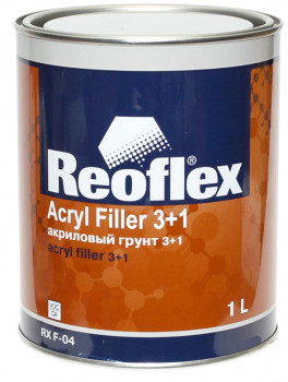 Акриловый грунт 3+1 (1л)ЧЕРНЫЙ  Reoflex(без отвердителя) фото в интернет-магазине АвтоОлимп