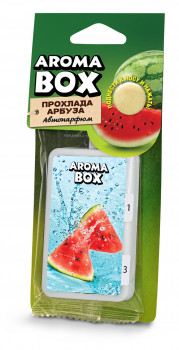 Ароматизатор подвесной "Aroma BOX" B-10 прохлада арбуза фото в интернет-магазине АвтоОлимп