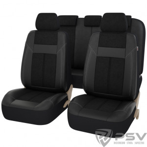 Чехол"PSV"Absolute NEXT (Черный) L экокожа+велюр фото в интернет-магазине АвтоОлимп