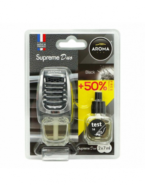 Aroma Car Supreme Duo (New Car) блок 10 шт СО СМЕННЫМ фото в интернет-магазине АвтоОлимп